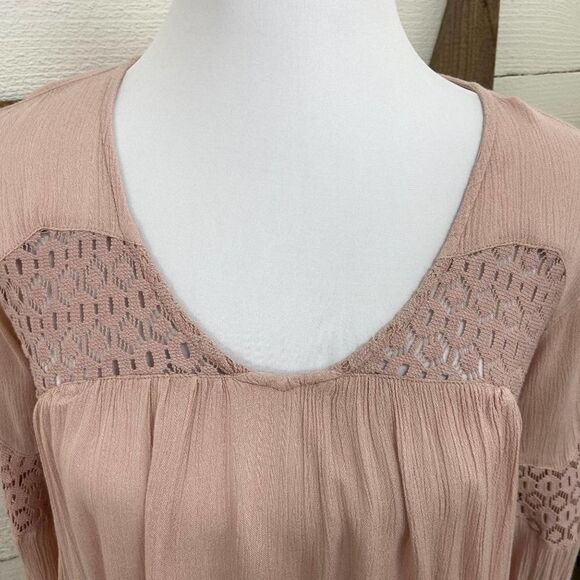 O’Neill Tunic Blouse Scoop Neck Long Sleeve XS - Picture 8 of 8